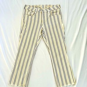 Pilcro and The Letterpress stripped jeans by Anthropologie